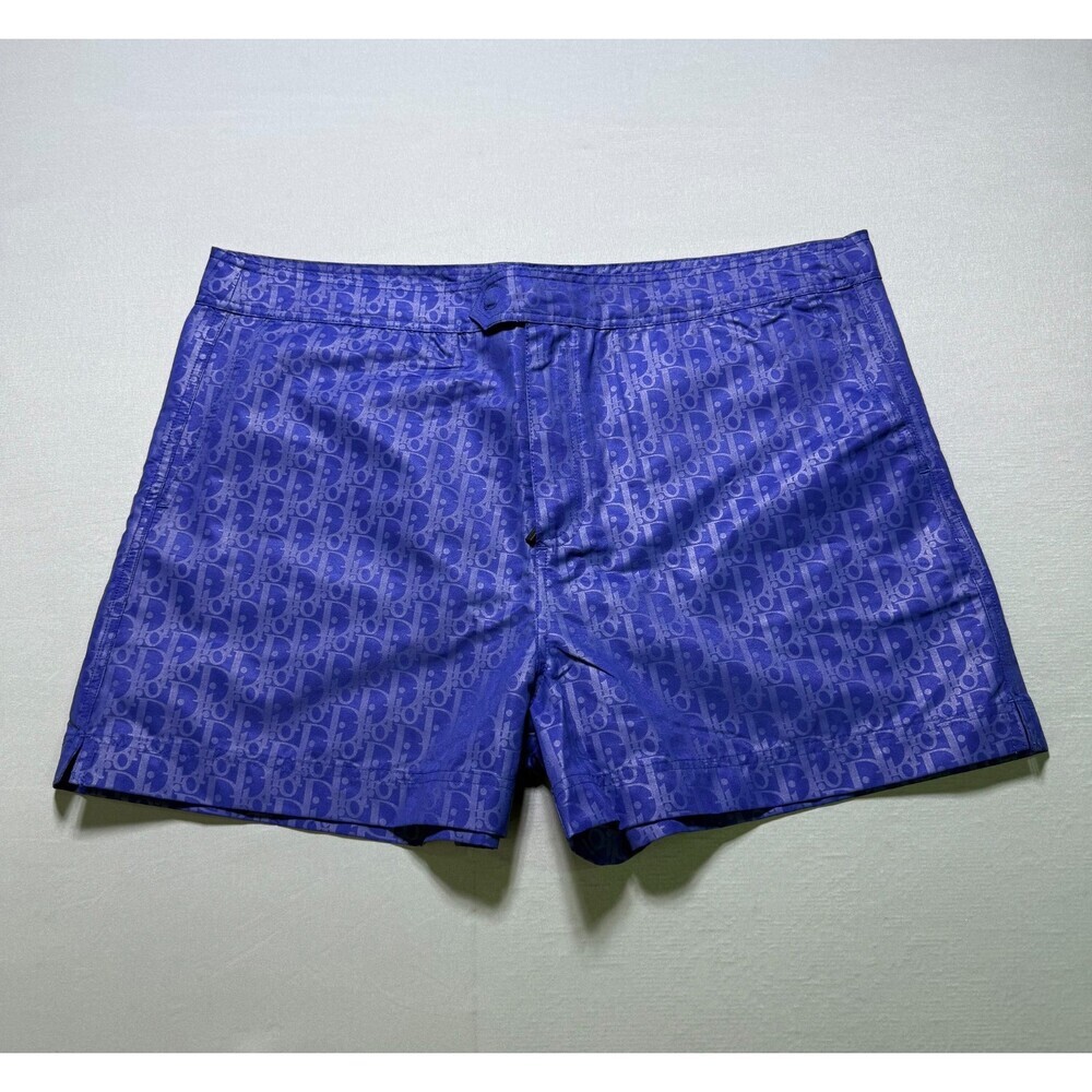 NWT Authentic Dior Oblique Shorts Men's size 2XL Blue Monogram Luxury Trunks
